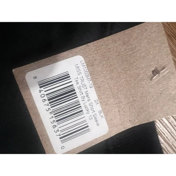 Lucky 13 Pin Up Punk Street Rod Bike Gothic Americana Tattoo Mens Tee MISS TRUST - Picture 5 of 6